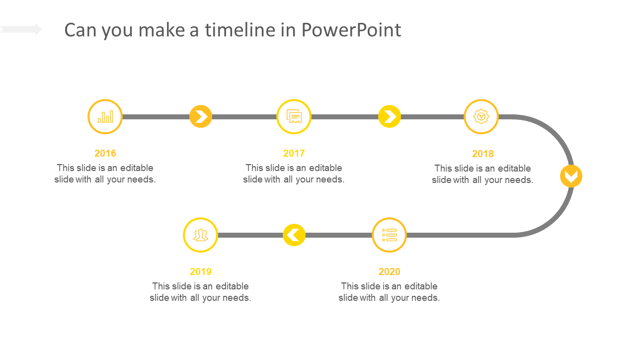 can you make a timeline in powerpoint-yellow